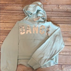 NWT Justice Dance cropped hoodie Size 8